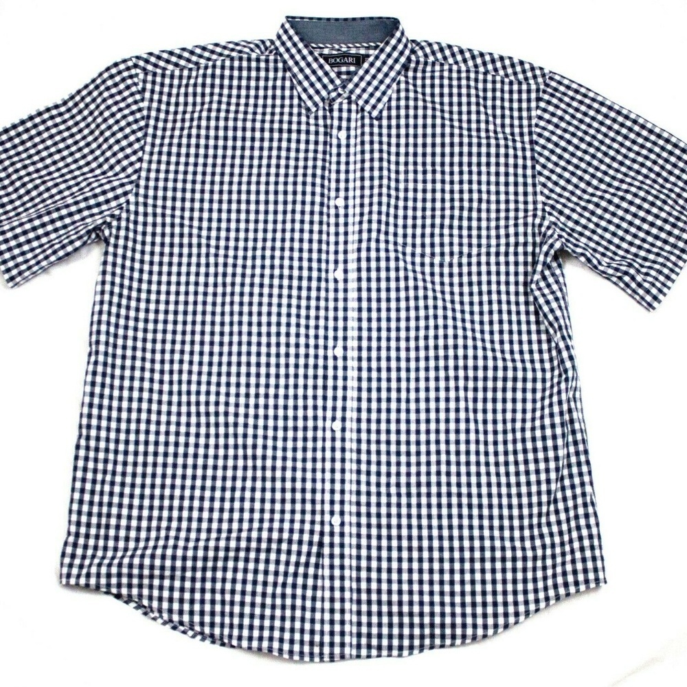 Bogari Short Sleeve Button Front Shirt 2XL‎